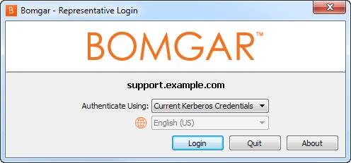 Alternatively, if your administrator has configured a Kerberos server to enable single sign-on, you can log into the console without entering your credentials.