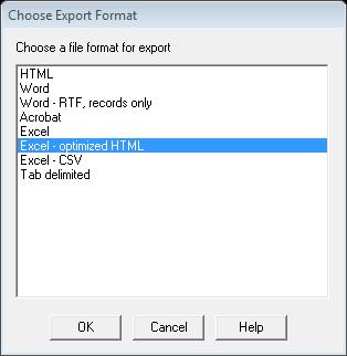 BizInt Charting Tool Export files Once you have created a BizInt Chart, you can export