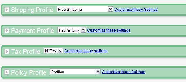 Set Up Your Profiles 1. Select Profiles under the Items Tab. 2. Set up your reusable Profiles. To create a profile, select the profile type and click on the New button.