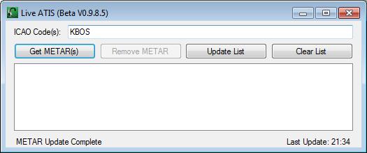 Black METARs are neither new nor out-of-date. A new METAR. When a blue METAR is clicked, it will turn black. An out-of-date METAR. When a red METAR is updated, it will turn blue.
