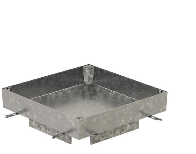 PAVING ACO Access Cover PAVING GS 120 12 Clear opening (A x B) External dimensions (C x D) Frame height Cover depth Load class (EN 124) Weight [mm] [mm] [mm] [mm] [kg] 300 x 300 439 x 439 144 120