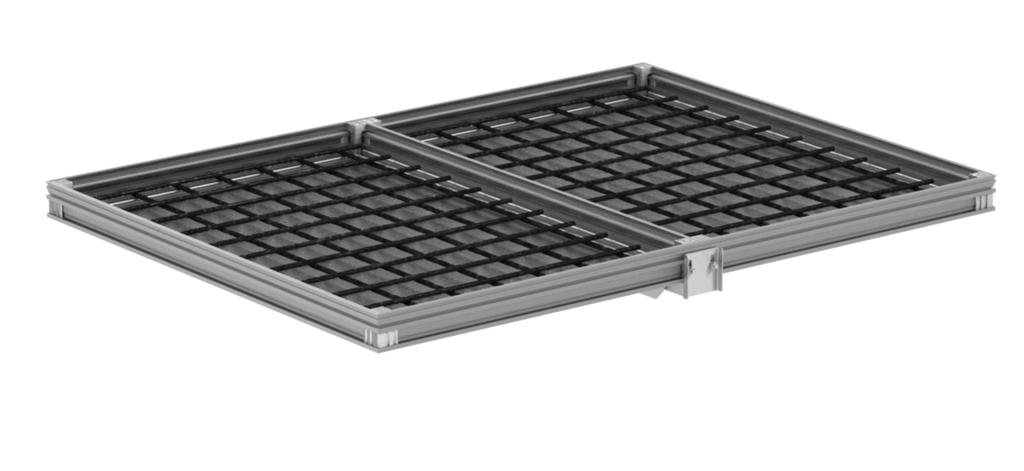 UNIFACE ACO Access Cover UNIFACE MULTI AL Option for oversize multipart solutions Removable support beams make it possible to use the whole clear opening of the cover Trouble-free removal and