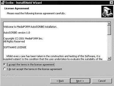 Installing the SCRIBE EC Software 1. Insert the SCRIBE EC software CD. 2.