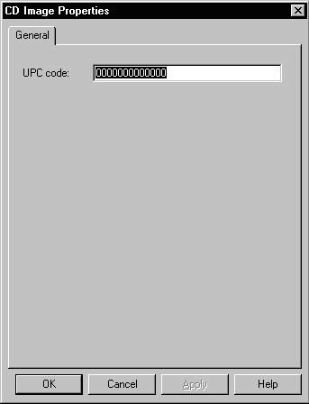 Changing A UPC Code The UNIFORM PRODUCT CODE (UPC) is an optional 13-digit descriptor that can be written into an audio CD.
