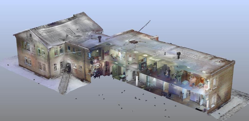 END RESULT OF LASER SCANNING - 3D POINT CLOUD Obtained detailed 3D representation of the object is often called a point cloud.