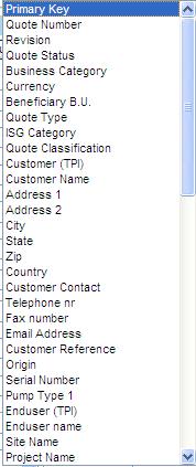 Query Screen Any fieldname combination can be used in the query tool. Cobra determines if a fieldname is to be included in the query by the simple fact that a value needs to be defined for that field.