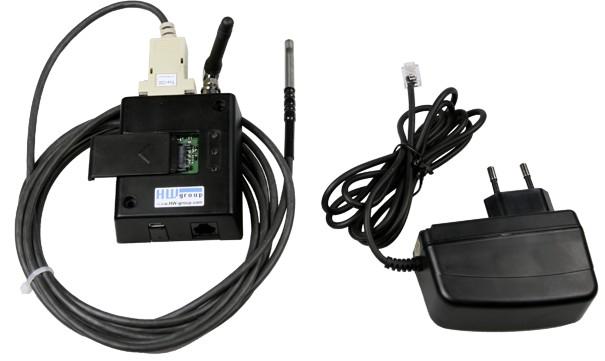 RS-232 interface Connect included temperature sensor or configure TG11 by using the included cable.