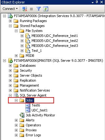 5. Sukuriamas darbas (angl. jobs) SQL Server Agent kataloge (SQL Server Agent -> Jobs- >New job). Šiame kataloge saugomi visi sukurti darbai.