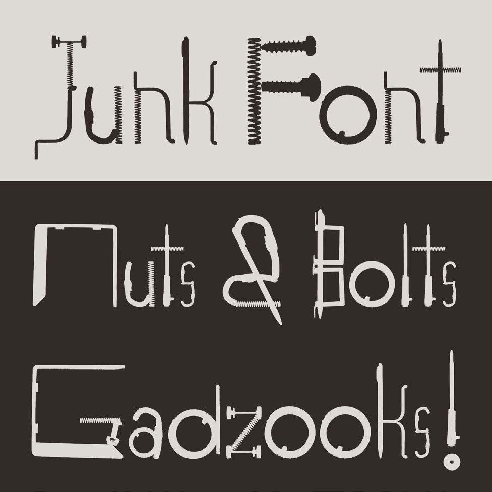 TYPEFACES - Junk Font I was working as the director of the graphic design department at a career college in Layton, Utah.