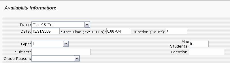 In the following example, you want to delete the 10 am 10:30 am slot. An availability was created for a block of time from 8 am 12 pm. It was not subdivided into increments.