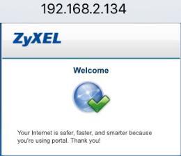 The browser redirects the webpage to external captive portal page and the user needs to enter the username and