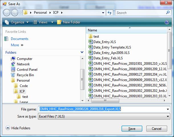 2 Exprt File Name - Exprting Observatin After Clicking Ok will, it will display File Save dialg bx which will display the frmatted file name (name prvided yu prefix with Cuntry Cde, HHC,