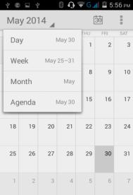 Calendar The calendar helps keep track of your life s most important moments in one