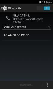 The Bluetooth icon will appear in the notification bar.