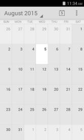 Calendar The calendar helps keep track of