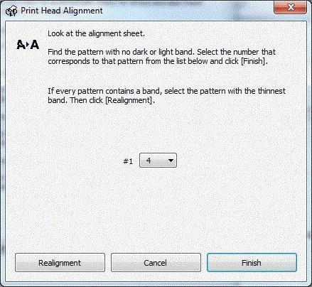 Wait for the second alignment page to print out.