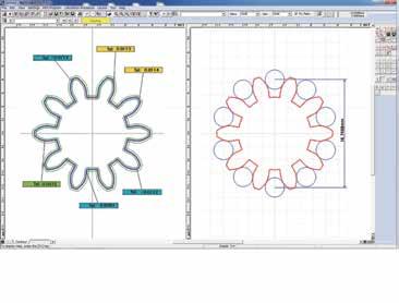 Measurement support software QS-CAD I/F CAD data created during the design phase (DXF- or IGESformatted) can be imported into QSPAK.
