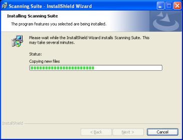 7. Please wait while Scanning Suite is