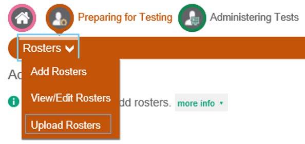 Roster Management Creating Rosters Through File Upload Creating Rosters Through File Upload If you have many rosters to create, it may be easier to perform those transactions through file uploads.