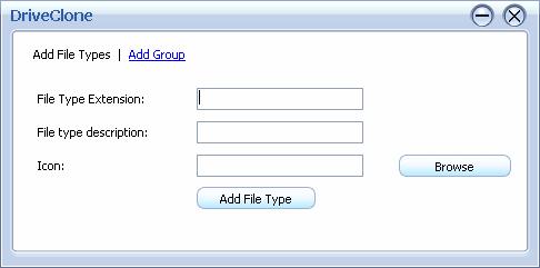Click Add Group to create a new file type group. b.