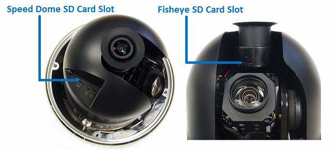 2 Installation 1. Insert the desiccants to the camera. A. Remove the camera cover using the 3 mm hex key. B. Insert your SD cards into the SD card slots for the fisheye camera and the speed dome. C.
