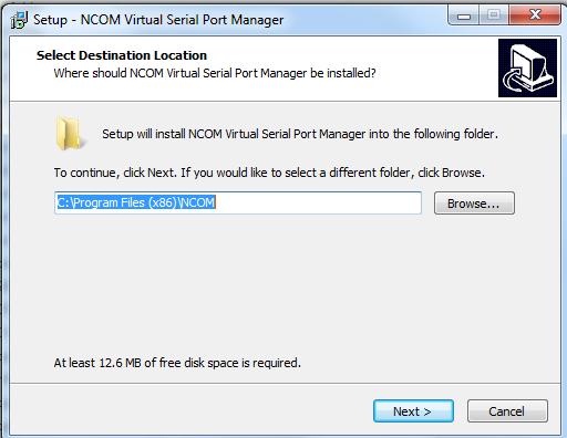 Open files in the CD and double click NCOM_setup to install NCOM Virtual Serial Port Manager. 3.