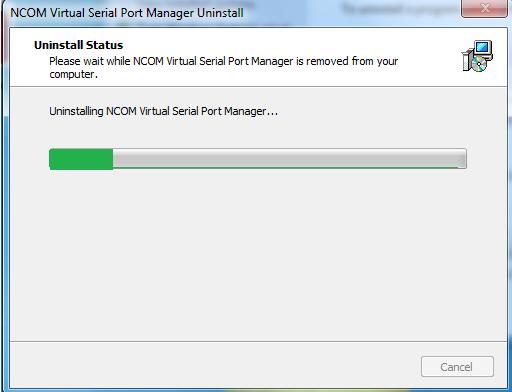 When uninstalling NCOM Virtual Serial Manager Port and virtual serial port driver in, you will find