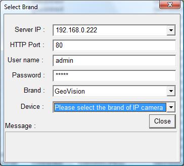 On the main screen, click the Configure button, select System Configure and click IP Camera Install. 2.