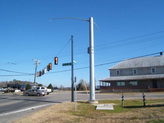 traffic signals. The existing span wire traffic signal at the intersection of Indian River Road and Princess Anne Road is in the process of being replaced with a mast arm structure.