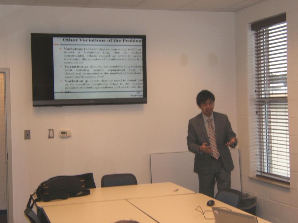Dr. Ng demonstrates his Network Wide Link Flows