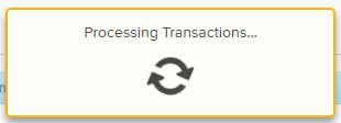Clicking the OK button will process the payments, clicking the Cancel button will close the dialog and the payments
