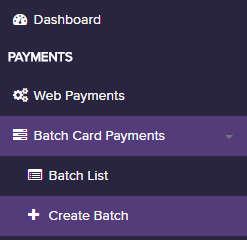 4. Web Payments: this allows a user to access general settings, integration settings, and create one off payment page links (Invoice Payments). 5.