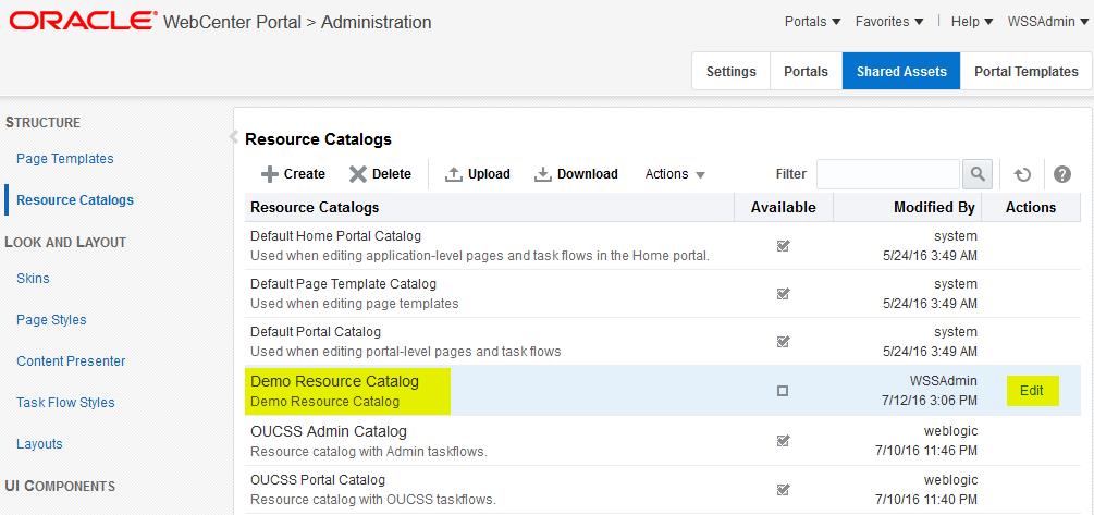 Note: You can also add folders or add the taskflow to another location in the catalog.