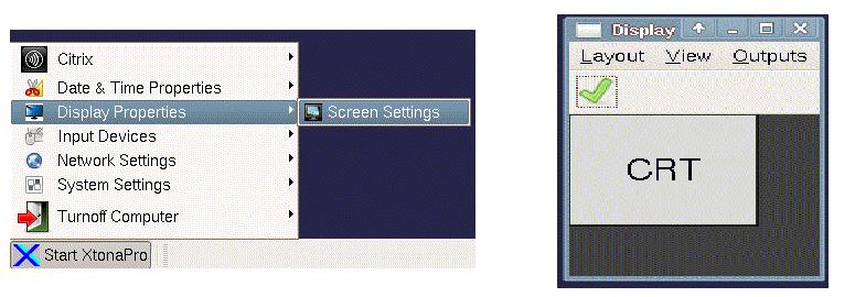 Mirror Mode: If both monitors are connected then On Screen settings looks as below Special Instruction: In Mirror mode for best performance please ensure that both screens are of
