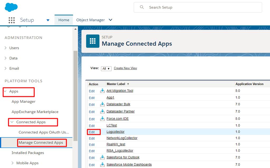 For more details about creating a Connected App, see the Create a Connected App article in the Salesforce online help.