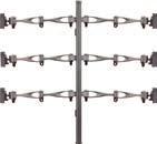 4 x double extension arms wall mount 38 LA2-69V61 900mm pole 6 x single extension arms wall mount LA2-69V62 900mm pole 6 x double