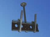 0 1 unit Ceiling Bracket Telescopic ERG00038 - For big flat screens 37 to 65 - More viewing comfort effortless tilting, prevents bothersome