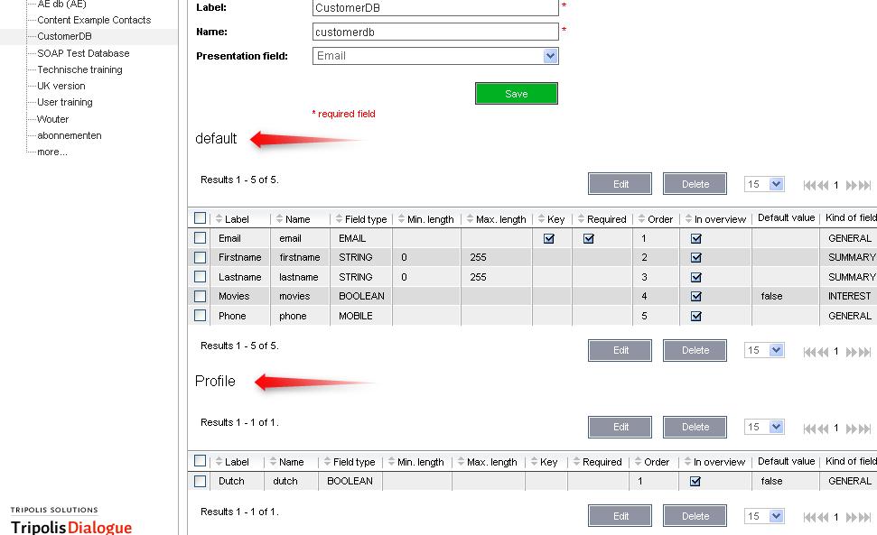 You ll find the new Field Group in a list by Field Groups. These field groups only appears in the contact module, when there are connected fields.