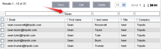 When entering multiple filter values the search will be based by AND statements.