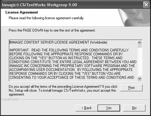 4. License Agreement. Read the license agreement, and then respond appropriately. 5. Customer Information.