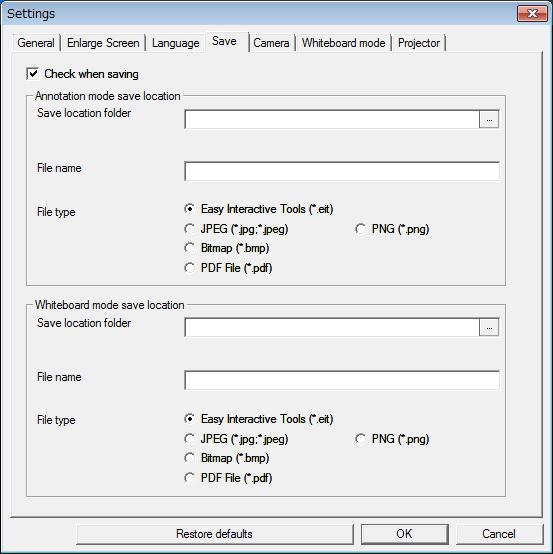 Commnd Br Functions 24 Lnguge tb (Windows only) Sve tb Chnge lnguge Sets the disply lnguge for Esy Interctive Tools. This setting tkes effect fter restrting Esy Interctive Tools.