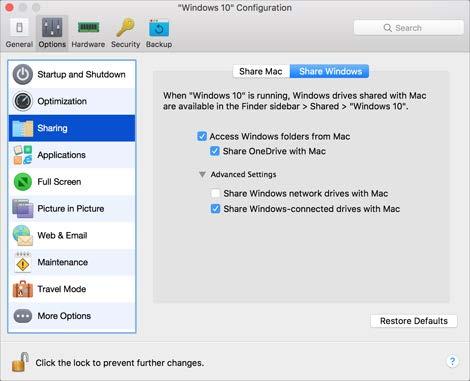 Parallels Desktop Preferences and Virtual Machine Settings Assign a drive letter to shared folders (available in Parallels Desktop for Mac Pro and Business Editions only) Allow creating executables