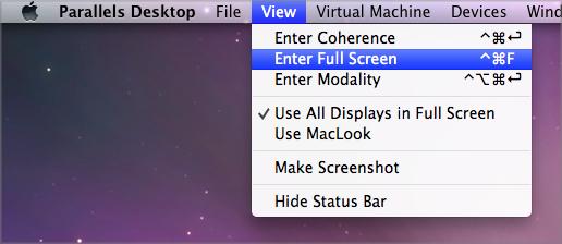 Use Windows on Your Mac 1 Make a note of the name for the command you want a shortcut for as it appears in a menu in Parallels Desktop.