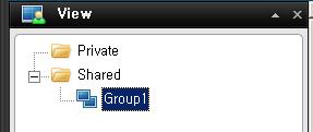 Creating a View within the Group To create a view in a