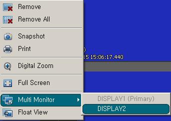 Sending a channel to a Floating Window Sending a channel to a Floating Window will show the camera in a small separate window on your main display.