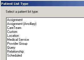 Setting up Tabs on the Patient List
