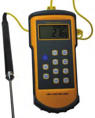 NIST COMPLIANT K - Thermocouple Thermometers NIST COMPLIANT K - Thermocouple Thermometers K Dual Probe K Single Probe NIST Traceable 10 Memory Storage Recall