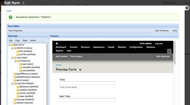About the Form Builder Interface 1. Under Form Properties you can view the properties of your form. 2.