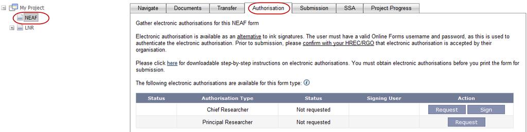 To request an electronic signature from another user 4.4.1.
