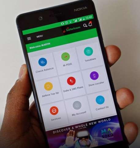 On newer Android and ios smartphones M-Pesa can be used using